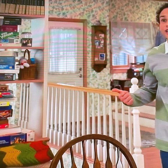 Vintage Retro Boho Afghan 70s Chevron GOLDBERGS TV - Picture 14 of 14